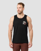 Eternal Blossom II Tank-Black-Regular-Front--Model---M