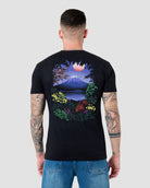 Fuji Bloom Tee-Black-Regular-Back--Model---L