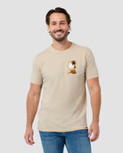 Amber Shore Tee-Cream-Regular-Front--Model---L