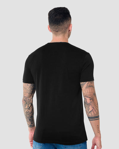 Astral Tuneup Glow-in-the-Dark Tee-Black-Regular-Back--Model---L