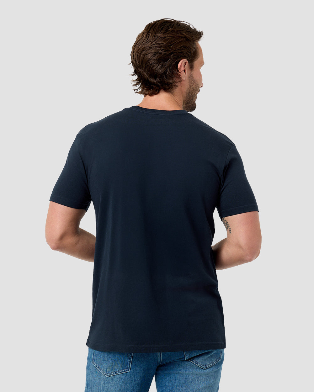 Astral Quest Tee-Sueded Navy-Regular-Back--Model---L