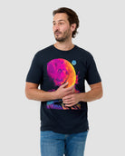 Astral Quest Tee-Sueded Navy-Regular-Front--Model---L