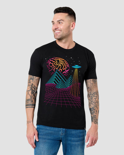 Astro Glyphs Tee-Black-Regular-Front--Model---L