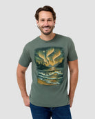 Aurora Lake Tee-Royal Pine-Regular-Front--Model---L