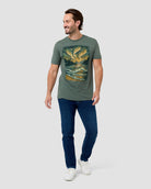 Aurora Lake Tee-Royal Pine-Regular-Full--Model---L