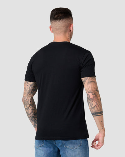 Blossom Decay Tee-Black-Regular-Back--Model---L