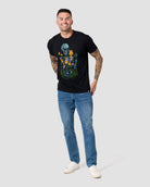Blossom Decay Tee-Black-Regular-Full--Model---L