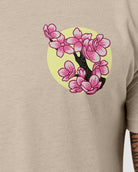 Bottle Blossom Tee-Cream-Regular-Detail--Model---L