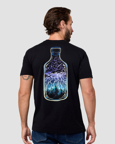 Bottled Chaos Tee-Black-Regular-Back--Model---L