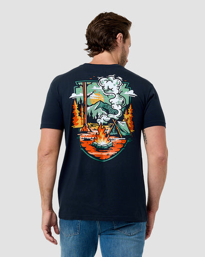 Campgrounds Tee-Midnight Navy-Regular-Back--Model---L