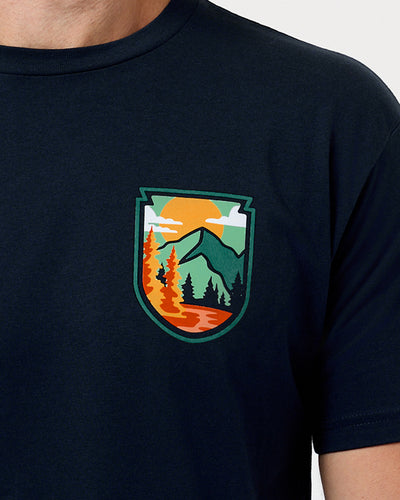 Campgrounds Tee-Midnight Navy-Regular-Detail--Model---L