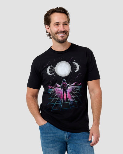 Celestial Pull Glow-in-the-Dark Tee-Black-Regular-Front--Model---L