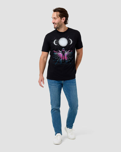 Celestial Pull Glow-in-the-Dark Tee-Black-Regular-Full--Model---L