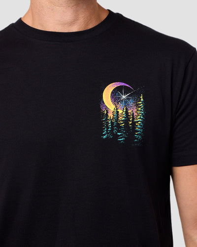Cosmic Inhabitants Tee-Black-Regular-Detail--Model---L