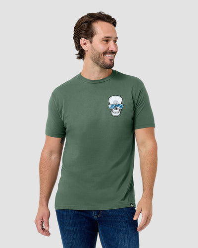 Dead Drift Tee-Royal Pine-Regular-Front--Model---L