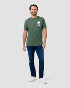 Dead Drift Tee-Royal Pine-Regular-Full--Model---L