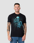 Death Reach Tee-Black-Regular-Front--Model---L