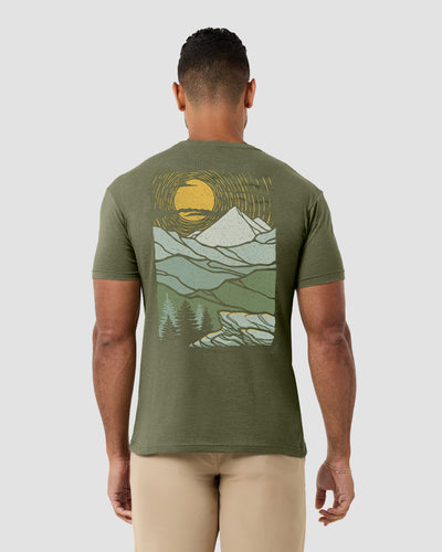 Emerald Ridge Tee-Olive Green-Regular-Back--Model---L