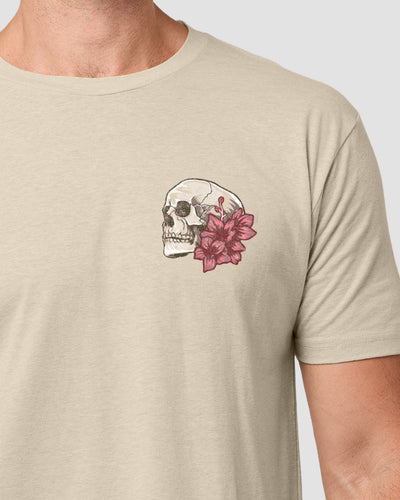 Eternal Blossom Tee-Cream-Regular-Detail--Model---L
