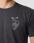 Eternal Root Tee-Charcoal-Regular-Detail--Model---L