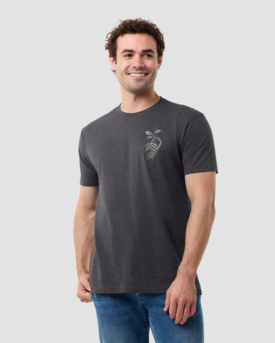 Eternal Root Tee-Charcoal-Regular-Front--Model---L