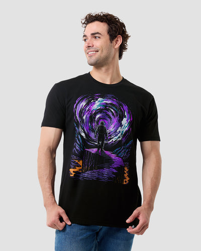 Event Horizon Glow-in-the-Dark Tee-Black-Regular-Front--Model---L
