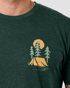 Evergreen Tee-Heather Forest Green-Regular-Detail--Model---L