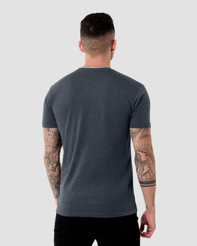 Fallen Vessel Tee-Charcoal-Regular-Back--Model---L