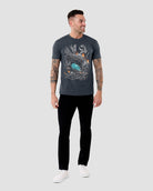 Fallen Vessel Tee-Charcoal-Regular-Full--Model---L