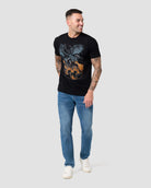 Fire Reign Tee-Black-Regular-Full--Model---L