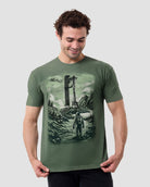 Frontier Bound Vintage Tee-Vintage Royal Pine-Regular-Front--Model---L