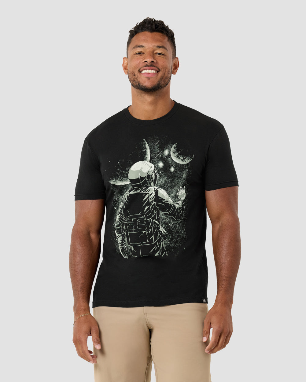 Galaxy Guide Tee-Black-Regular-Front--Model---L