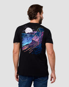 Golden Coast Tee-Black-Regular-Back--Model---L