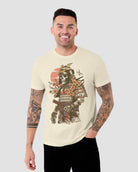 Immortal Warrior Tee-Natural-Regular-Front--Model---L
