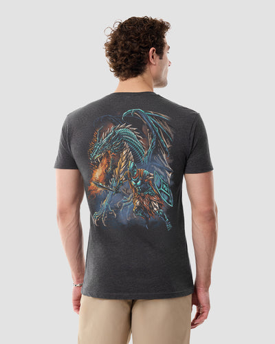 Inferno Blade Tee-Charcoal-Regular-Back--Model---L