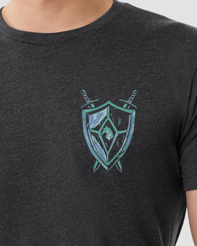 Inferno Blade Tee-Charcoal-Regular-Detail--Model---L