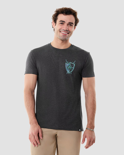 Inferno Blade Tee-Charcoal-Regular-Front--Model---L