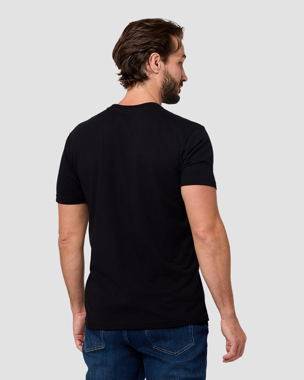 Lava Canyon Tee-Black-Regular-Back--Model---L
