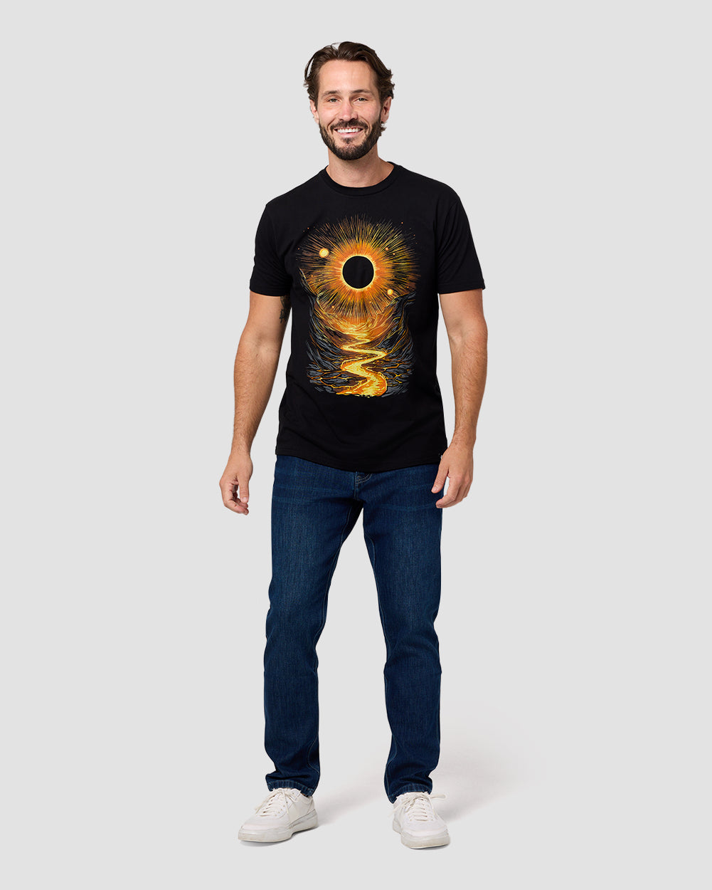 Lava Canyon Tee-Black-Regular-Full--Model---L