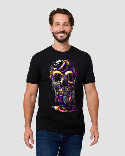 Liquid Spectrum Tee-Black-Regular-Front--Model---L
