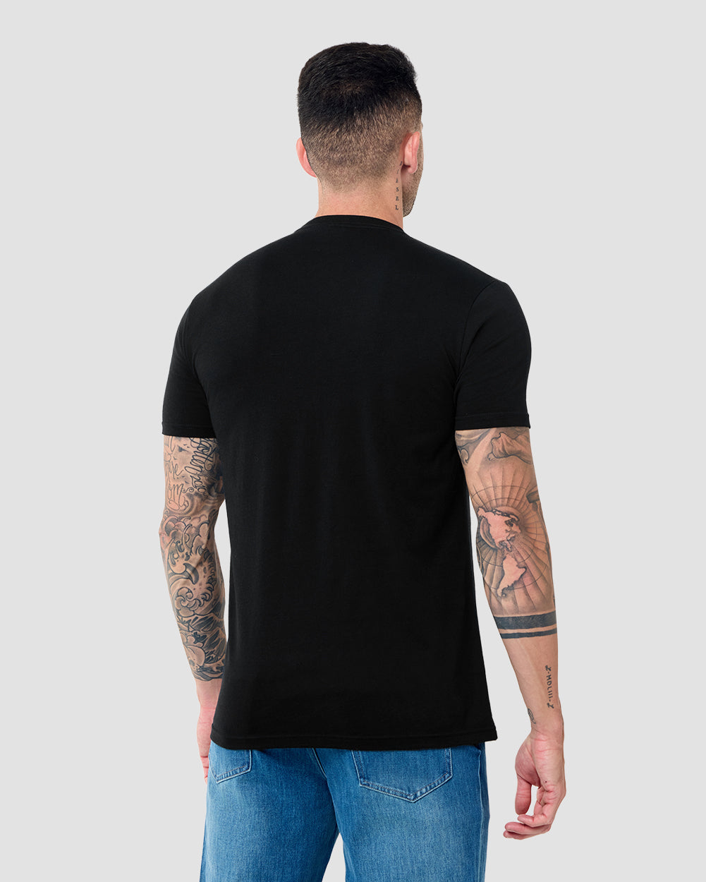 Lost Alley Tee-Black-Regular-Back--Model---L