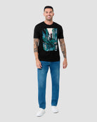 Lost Alley Tee-Black-Regular-Full--Model---L