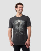 Lost Remains Tee-Charcoal-Regular-Front--Model---L