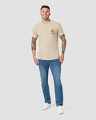 Mesa Shadows Tee-Cream--Regular-Full--Model---L