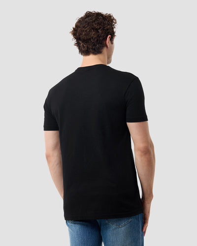 Midnight Bloom Tee-Black-Regular-Back--Model---L
