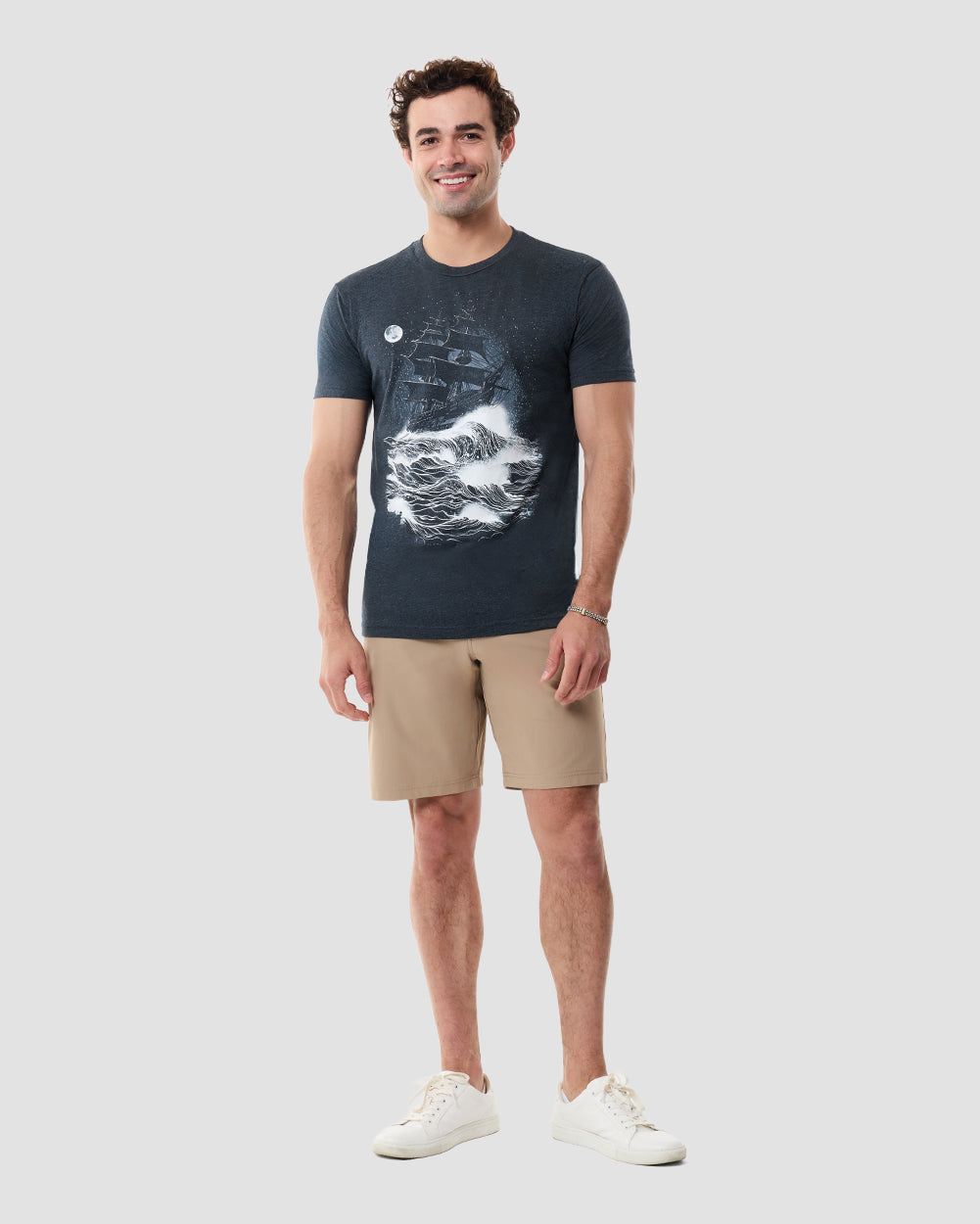 Midnight Tide Glow-in-the-Dark Tee-Navy-Regular-Full--Model---L