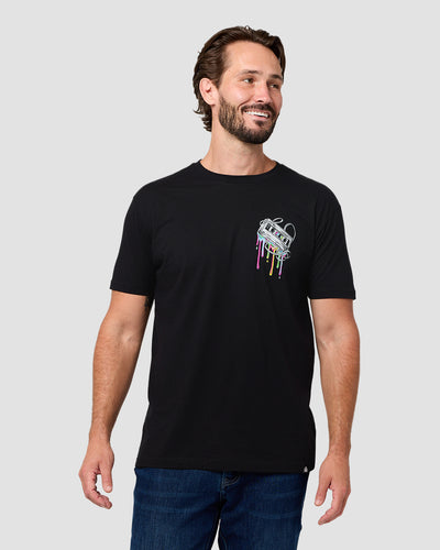 Mixtape Tee-Black-Regular-Front--Model---L