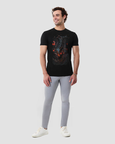 Molten Reign Glow-in-the-Dark Tee-Black-Regular-Full--Model---L