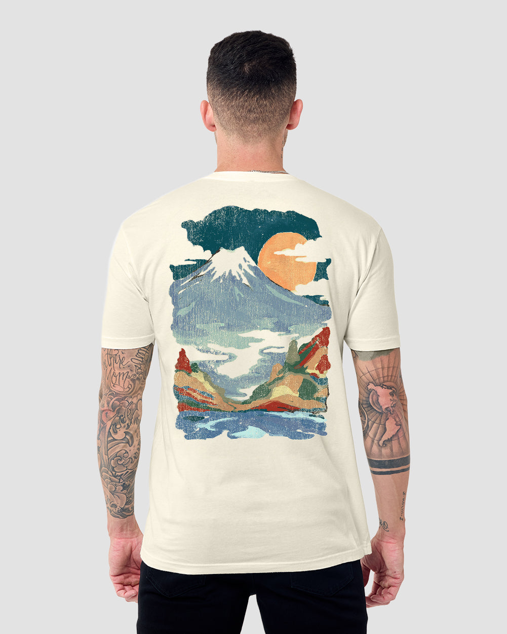 Nature's Palette Vintage Tee-Vintage Natural-Regular-Back--Model---L