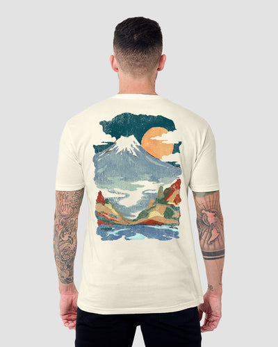 Nature's Palette Vintage Tee-Vintage Natural-Regular-Back--Model---L